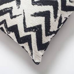 Blush Pink Chevron Pillow Cover Tufted Jacquard Fabric - 18x18 - thumbnail 4