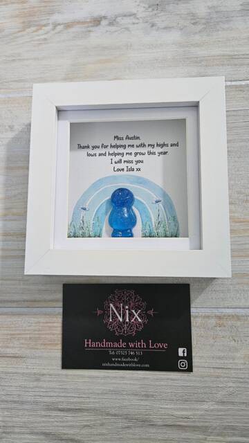 Diabetes Frame, Helping Me Grow, Childrens Thank You Gift, Teacher T1 Gift, Teacher Frame, Type 1 Gift - image 1