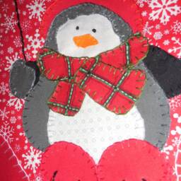 The Penguin With Gold Stars Christmas Stocking - thumbnail 3