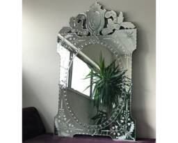 Venetian Mirror, Beveled French Style, Hand Craft, Art-091 - thumbnail 1
