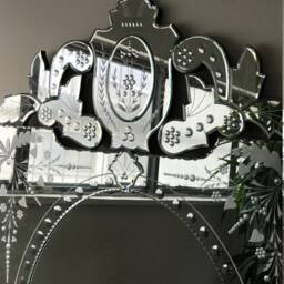 Venetian Mirror, Beveled French Style, Hand Craft, Art-091 - thumbnail 2