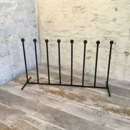 Handmade in The UK Black Wrought Iron Steel Metal Welded Free Standing 4 Pair Wellington Boot Welly Rack Stand Storage - thumbnail 2