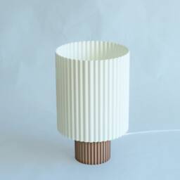 Wavy Brown Table Lamp - thumbnail 3