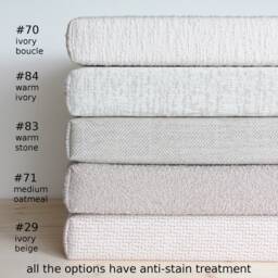 Custom Bench Seat Cushion Neutral Colors For Indoor By Linenspace - thumbnail 2