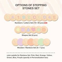 Stepping Stone, Montessori Toy, Stones Kids, Montessori, Set, Wood Stones, Wooden Balance Toy - thumbnail 4
