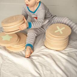 Stepping Stone, Montessori Toy, Stones Kids, Montessori, Set, Wood Stones, Wooden Balance Toy - thumbnail 2