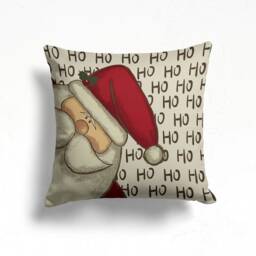 Snowman & Christmas Gnome Pillow Cover/Xmas Cushion Cover/Happy New Year Top/Decorative Winter Cushions/Merry Xmas Homedecor - thumbnail 2