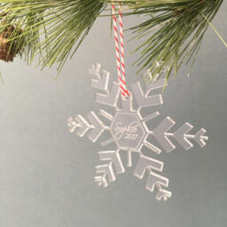 Personalised Christmas Tree Decoration/Bauble, Snowflake Bauble, Name Hanging Decoration