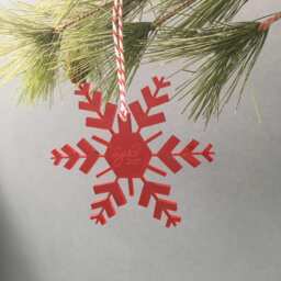 Personalised Christmas Tree Decoration/Bauble, Snowflake Bauble, Name Hanging Decoration - thumbnail 2