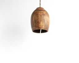 Walnut Pendant Light, Flush Mount Track Lighting - thumbnail 1