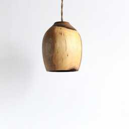 Walnut Pendant Light, Flush Mount Track Lighting - thumbnail 4