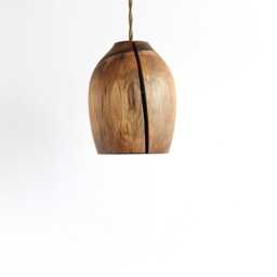 Walnut Pendant Light, Flush Mount Track Lighting - thumbnail 3