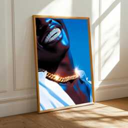 Diamond Grillz Poster - Afrocentric Modern Art - Luxury Wall Decor, Home Decoration - Poster Only - thumbnail 2
