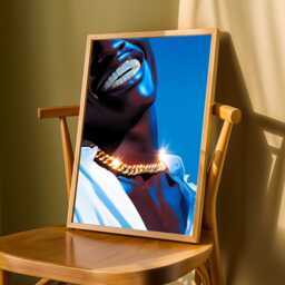Diamond Grillz Poster - Afrocentric Modern Art - Luxury Wall Decor, Home Decoration - Poster Only - thumbnail 3