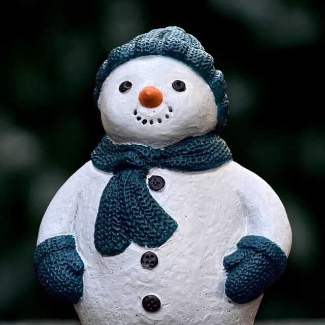 Fantasy Snowman Sculpture Outdoor Figurine Cement Winter Statue Christmas Decoration Handmade Art Garden Ornament - image 1