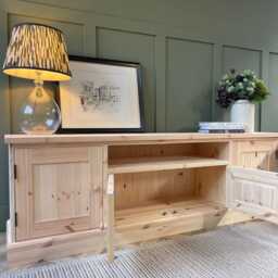 Unpainted, Tv Unit, Media Sideboard, Storage, Living Room Furniture - thumbnail 3