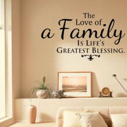 The Love Of Family... Wall Art Sticker, PVC Decal, Vinyl Transfer, Home Decor - thumbnail 2