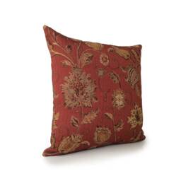 Cinnamon Copper Decorative Throw Pillow Cover, Textured Pillow Covers, Cushion Covers, Accent Pillow, Floral Pattern Pillows, Cotton Blend - thumbnail 2