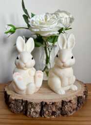 Rabbit Candles With Lifelike Details - 100% Soy Wax, Hand-Poured, Vegan-Friendly & Eco-Friendly, Gift - thumbnail 1