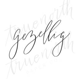Gezellig Print, Dutch Wall Art, Hygge Digital Download, Minimalist Netherlands Simple Home Decor, Lettered Art - thumbnail 3