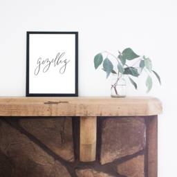 Gezellig Print, Dutch Wall Art, Hygge Digital Download, Minimalist Netherlands Simple Home Decor, Lettered Art - thumbnail 1