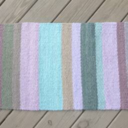 "Hand Woven Cotton Rug - 18"" X 30" - thumbnail 3
