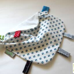Baby Blanket in Patchwork Style, Also Available As A Set With Cuddly Toy. Handmade By Bab-Berlin - thumbnail 4