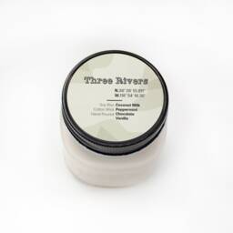 Three Rivers -- Scented Soy Candle California Chocolate Mint Citronella Handmade Handpoured Mason Jar - thumbnail 1