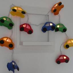 Car-Shaped String Lights For Children's Rooms - Individual Color Selection Various Designs - thumbnail 2