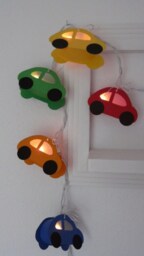 Car-Shaped String Lights For Children's Rooms - Individual Color Selection Various Designs - thumbnail 3