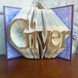 Giver - Folded Book Art Fully Customizable, Service, Religious, Leader, Helper, Assistant - thumbnail 4