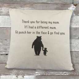 Funny Mum, Dad, Daughter, Son, Grandad & Grandma Cushion Cover, Mothers Day, Fathers Gift, Dad Mum Gift - thumbnail 1