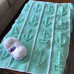 Sailboats & Anchors Crochet Baby Blanket Pattern - thumbnail 2