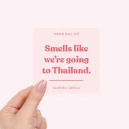 Travel Gifts Thailand - Smells Like We're Going To Surprise Trip Reveal Candle - thumbnail 2