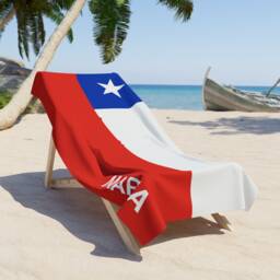 Chile Beach Towel, Flag Tovel, Of Chile, Beach Country Gift, Gift - thumbnail 1