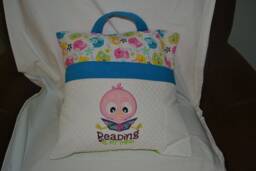 Cute Bird Reading Pocket Pillow - thumbnail 1