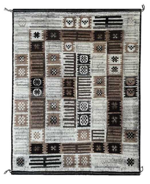 Hand-Knotted Moroccan Beni Ourain Rug, 100% Natural Wool, Modern Berber Carpet For Living Room - image 1