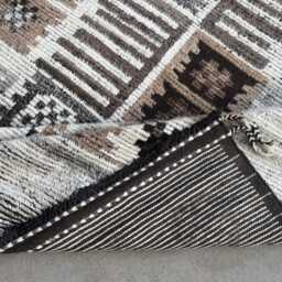 Hand-Knotted Moroccan Beni Ourain Rug, 100% Natural Wool, Modern Berber Carpet For Living Room - thumbnail 4