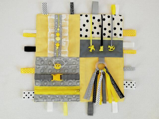 Sensory Blanket Travel Toy Fabric Activity Board Fidget - image 1