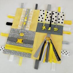 Sensory Blanket Travel Toy Fabric Activity Board Fidget - thumbnail 4