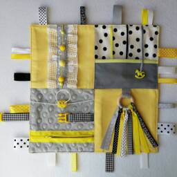 Sensory Blanket Travel Toy Fabric Activity Board Fidget - thumbnail 3