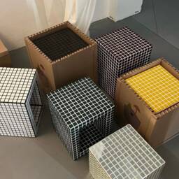 Handmade Tile Cube, Customized Shelf, Designer Furniture, Coffee Table, Book Floor Stand, Ceramic Products - thumbnail 3