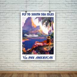 South Pacific Posters Vintage Seas Travel Prints - thumbnail 1