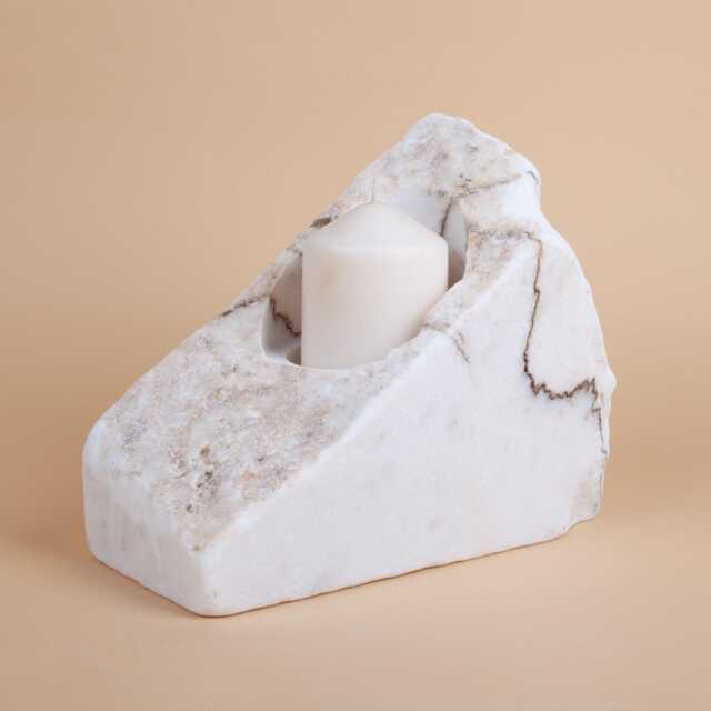 Handmade Lilac Marble Wine Bottle Holder - image 1