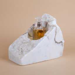 Handmade Lilac Marble Wine Bottle Holder - thumbnail 2