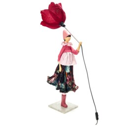 Dicentra Windswept Umbrella Lady Lamp - thumbnail 3
