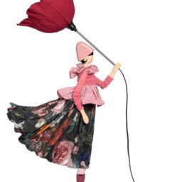 Dicentra Windswept Umbrella Lady Lamp - thumbnail 2
