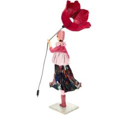 Dicentra Windswept Umbrella Lady Lamp - thumbnail 4