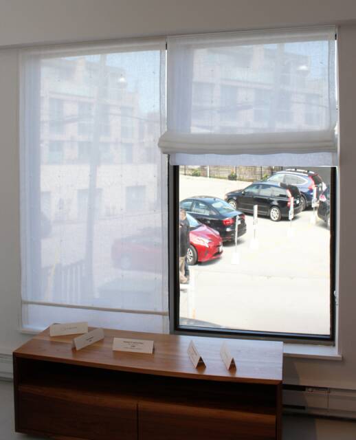 Relaxed Linen Roman Shade, Sheer Window Treatment, Custom Shade - image 1