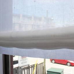 Relaxed Linen Roman Shade, Sheer Window Treatment, Custom Shade - thumbnail 2